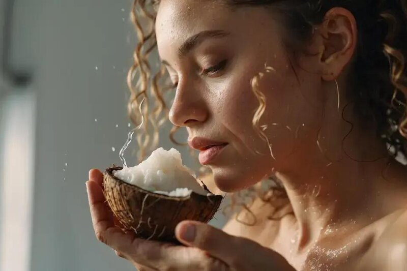 Óleo de Coco para Nutrir os Fios Ressecados