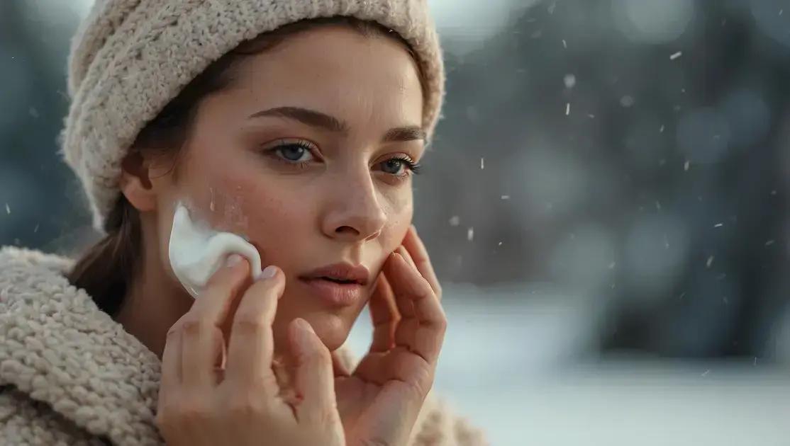 Rotina de skincare de inverno