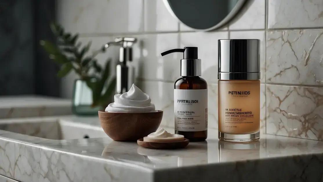 Peptídeos + Retinol: dupla poderosa para anti-idade moderno